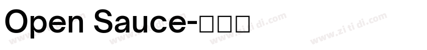 Open Sauce字体转换